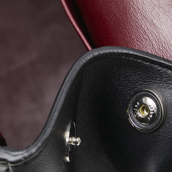 Dior Be Dior Shoulder Bag 2Way Black Wine Red - Picture 7 of 13